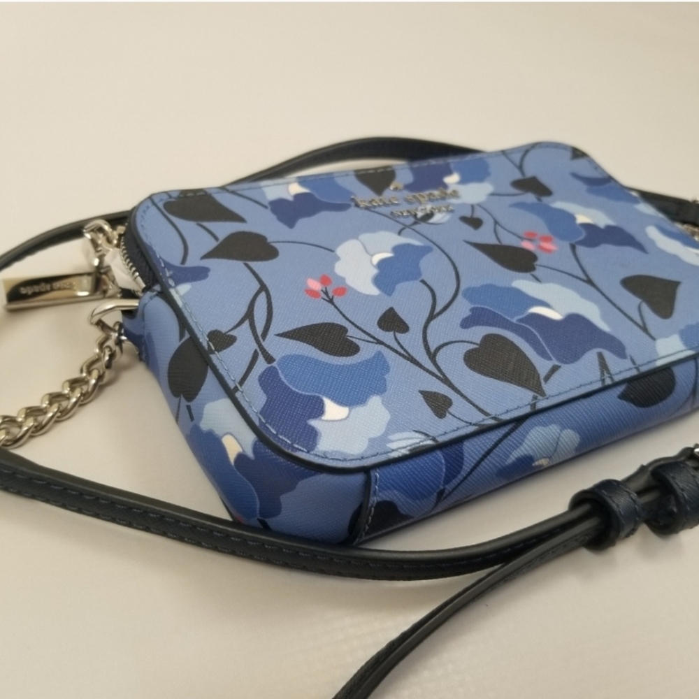 Kate Spade Staci Nouvaeu Bloom Small Double Zip Crossbody - Picture 4 of 14